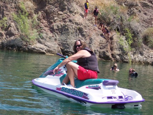 Mom, Melissa, Dixie, Lucky and Riley 