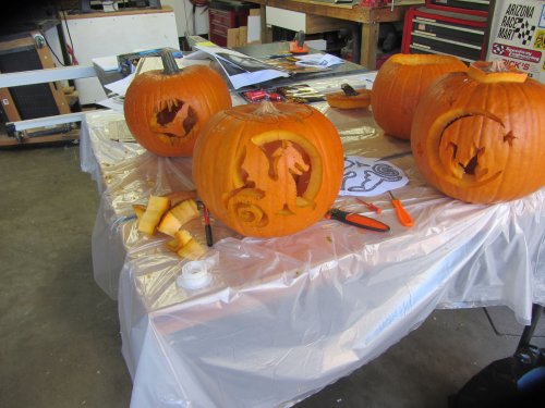 pumpkins ready for Halloween