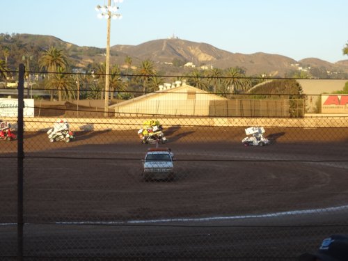 dad on the track