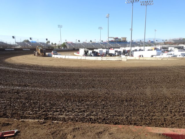 Perris track prep.