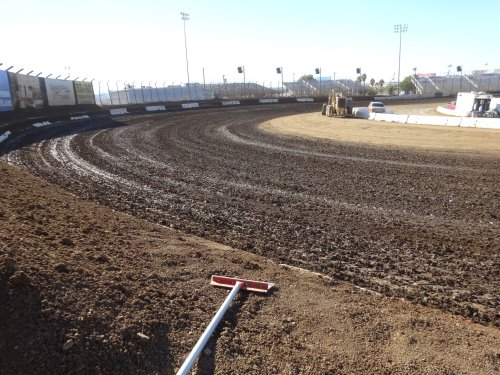 Perris track prep.