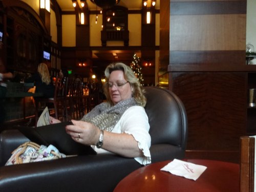mom relaxing