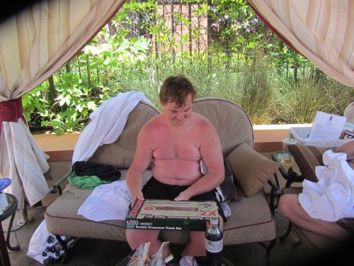 Jonny opening birthday presents