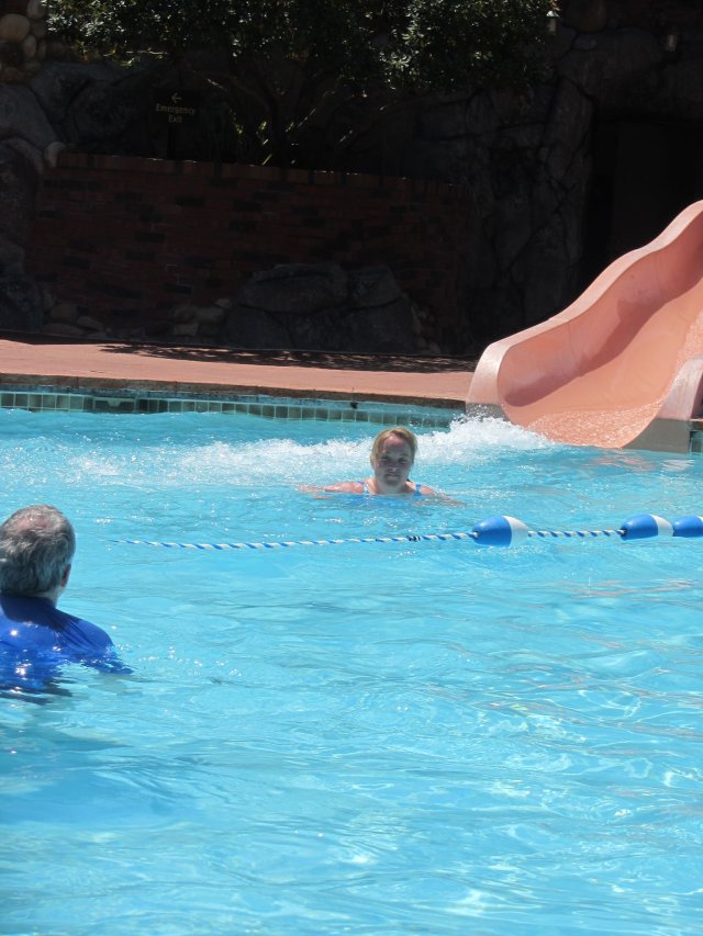 Melissa in pool