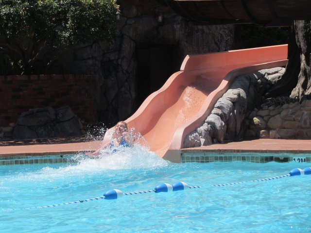 Melissa making a splash