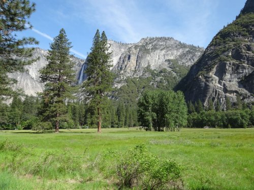 Ahwahnee Meadow and Yosemite Falls