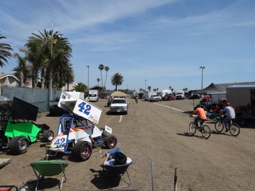 In the pits at Ventura Raceway