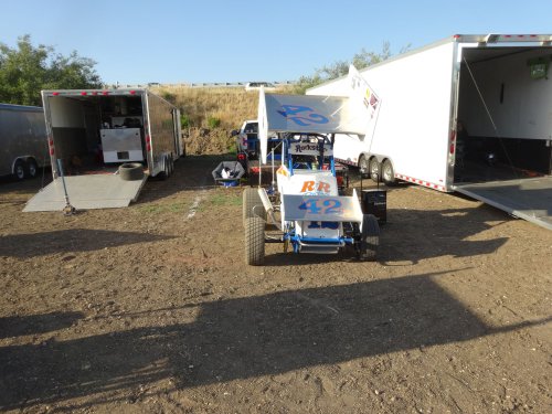 in the pits at Santa Maria