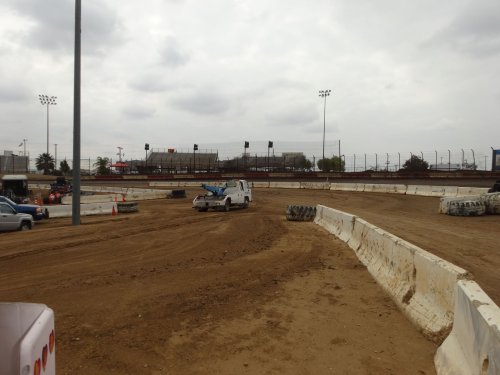 in the pits at Perris