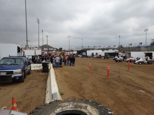 in the pits at Perris