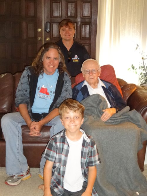Jack, Jon, Jonny and grandpa