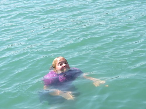 Missy swimming