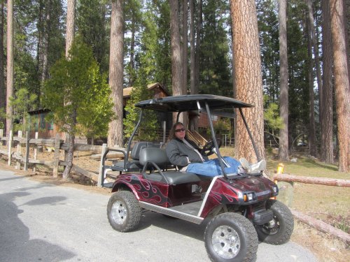 Jon in golf cart