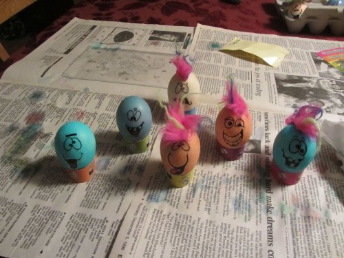 Jonny's Easter Egg army
