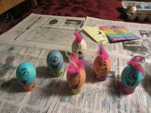 Jonny's Easter Egg army