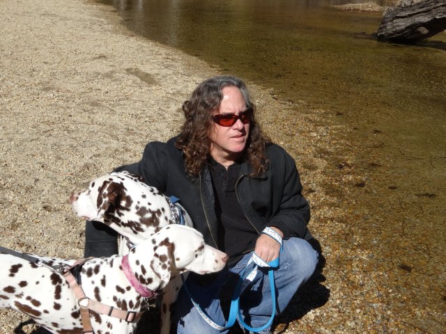 Dad, Lucky and Dixie