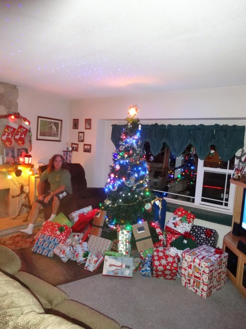 Christmas tree and presents