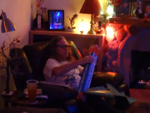 Family opening presents