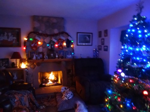 Family on Christmas morning