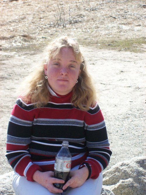 Melissa at lunch 
