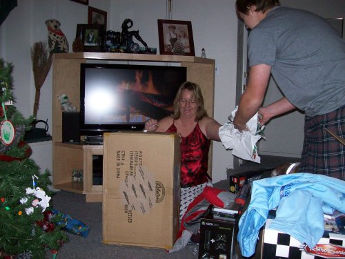 Lori with new luggage 