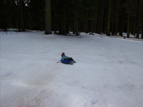 Lori on first slide of the season 