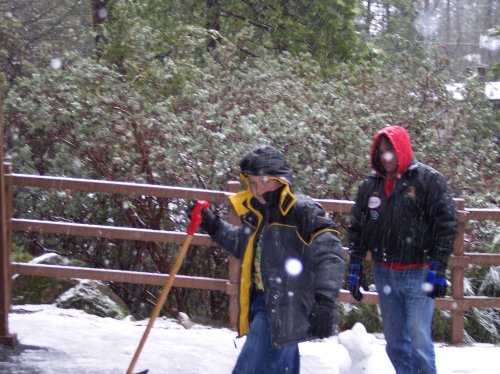 Jonny and Jon in the snow 