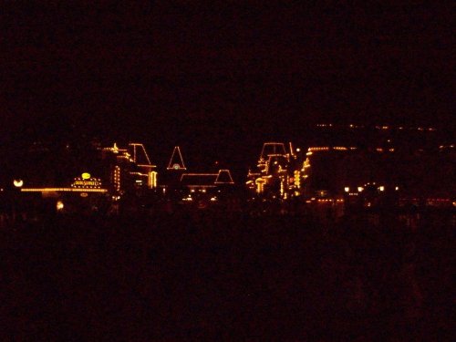 Main Street USA at night 