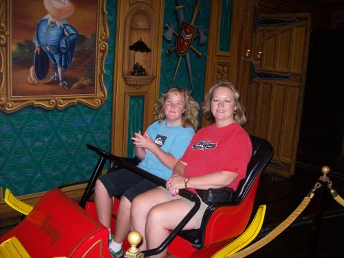Melissa & Lori on Mr. Toad's Wild Ride 
