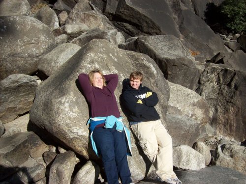 Mom and Jonny relaxing 
