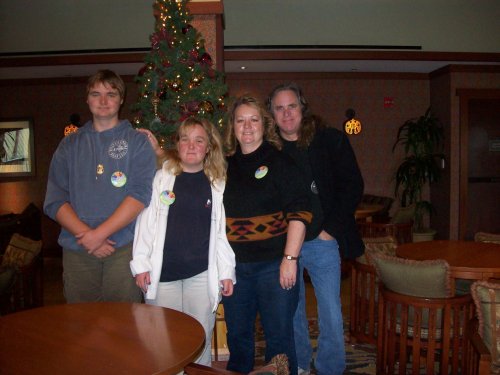 Family in concierge lounge at Disney Grand Californian 