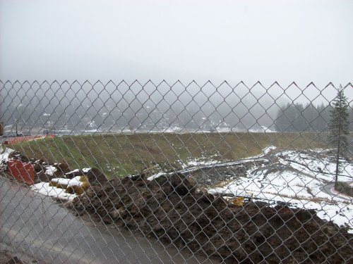 Construction work at dam 