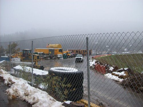 Construction work at dam 