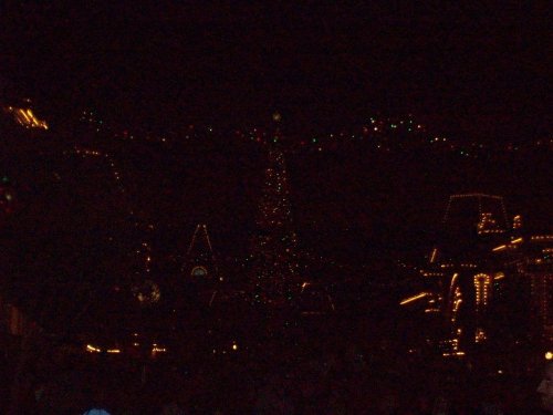 Main Street and Christmas lights 