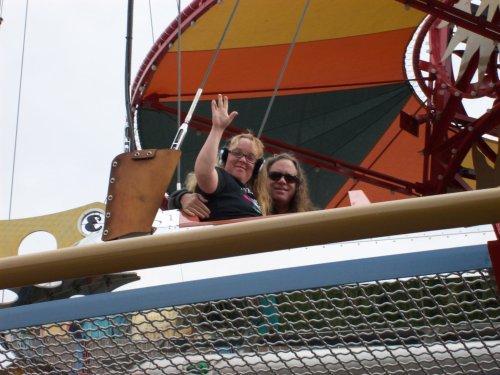 Dad and Melissa on ride 