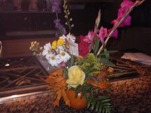 Halloween floral arrangement by Melissa 