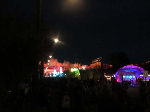 Cars Land at night 