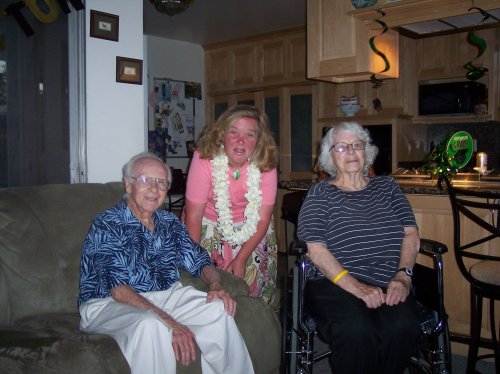 Grandpa, Melissa, & Grandma 