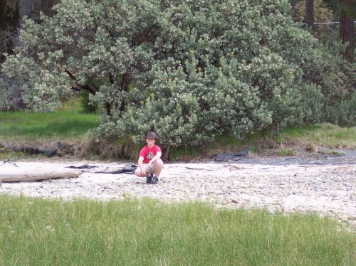 Jonny hunting stones 