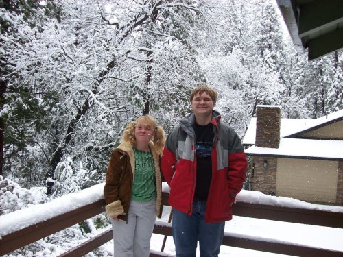 Kids in the snow 
