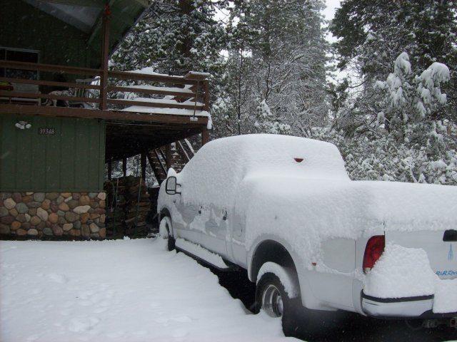 Snow covered truck 