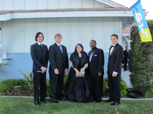 Jonny and friends ready to head to the prom 