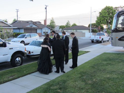 Jonny and friends ready to head to the prom 