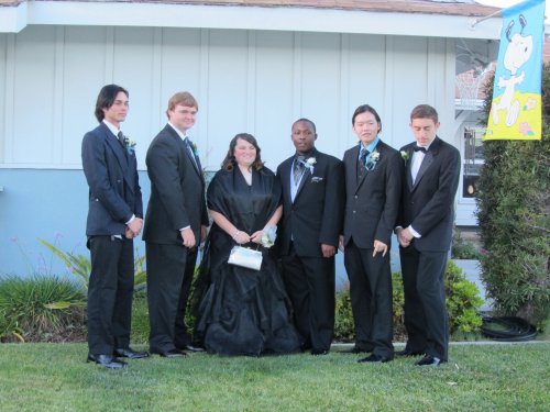 Jonny and friends ready to head to the prom 