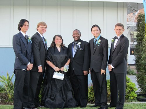 Jonny and friends ready to head to the prom 