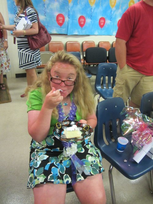 Missy eating cake 