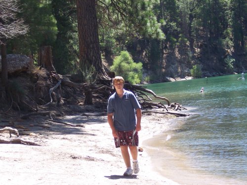 Jonny hiking in Willow Cove 