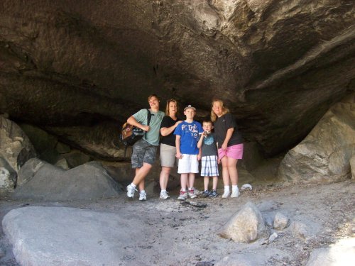 Group in indian cave 