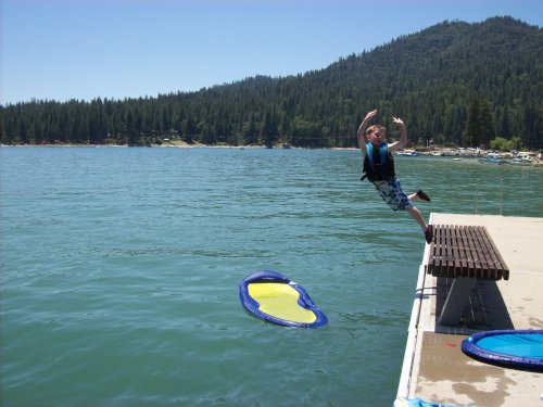 Jake in flight 