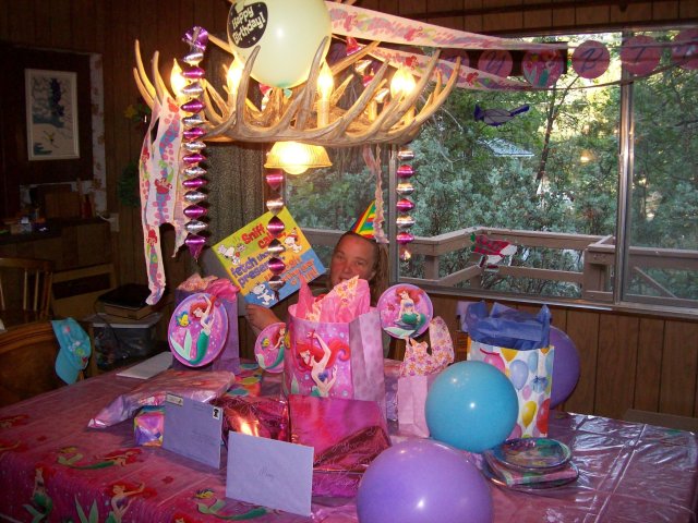 Melissa opening birthday gifts 